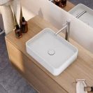 Lavabo sabbia rettangolare bianco 406x304 mm disponibile online