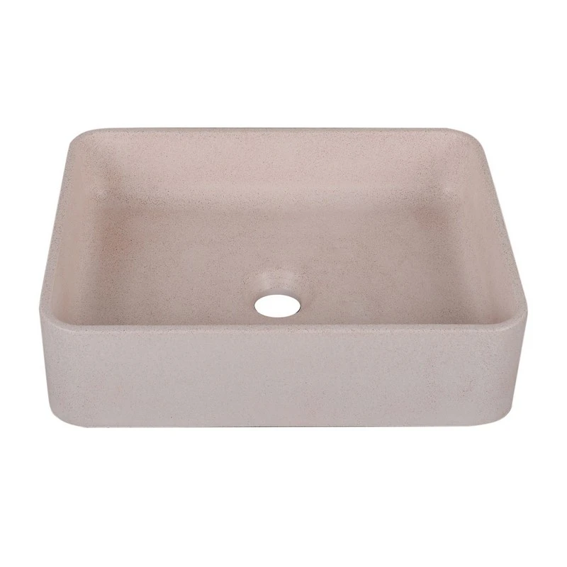 Lavabo sabbia rettangolare rosa 406x304 mm disponibile online