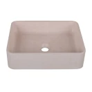 Lavabo sabbia rettangolare rosa 406x304 mm disponibile online