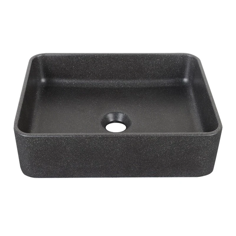 Lavabo sabbia rettangolare nero 406x304 mm disponibile online