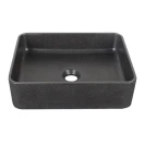Lavabo sabbia rettangolare nero 406x304 mm disponibile online