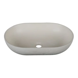 Lavabo sabbia ovale bianco 530x350 mm disponibile online