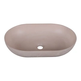 Lavabo sabbia ovale rosa 530x350 mm disponibile online