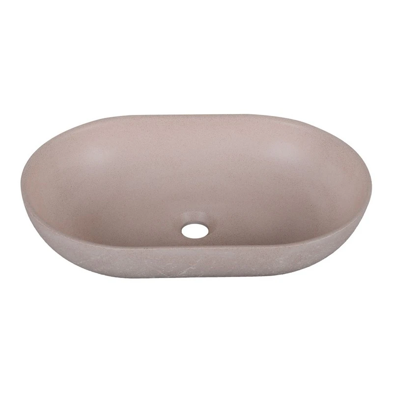 Lavabo sabbia ovale rosa 530x350 mm disponibile online