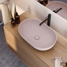 Lavabo sabbia ovale rosa 530x350 mm disponibile online