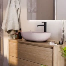 Lavabo sabbia ovale rosa 530x350 mm disponibile online