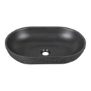 Lavabo sabbia ovale nero 530x350 mm disponibile online