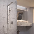 Colonna doccia 3 getti braccio pieghevole disponibile online