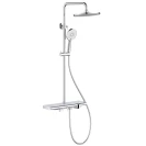 Colonna doccia mensola cromata disponibile online