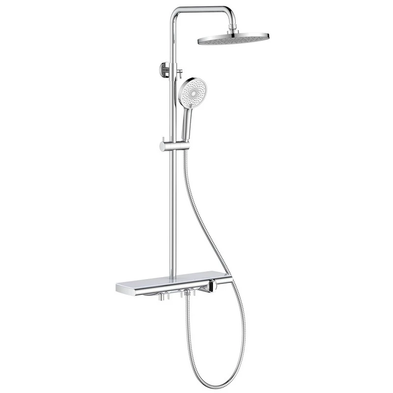 Colonna doccia mensola cromata disponibile online