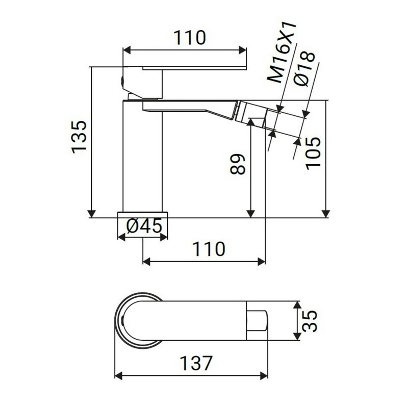 Miscelatore bidet Sun Ø25 acciaio disponibile online