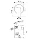 Miscelatore incasso doccia Sun Ø25 acciaio disponibile online