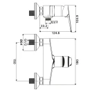 Miscelatore esterno doccia Young Ø35 cromato disponibile online