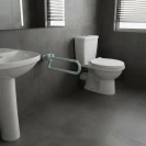 Maniglione care ribaltabile in acciaio laccato solo online