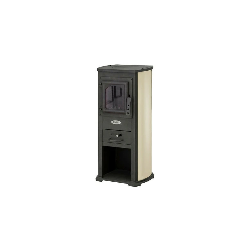 Stufa a legna karina 5–7 kw beige disponibile online