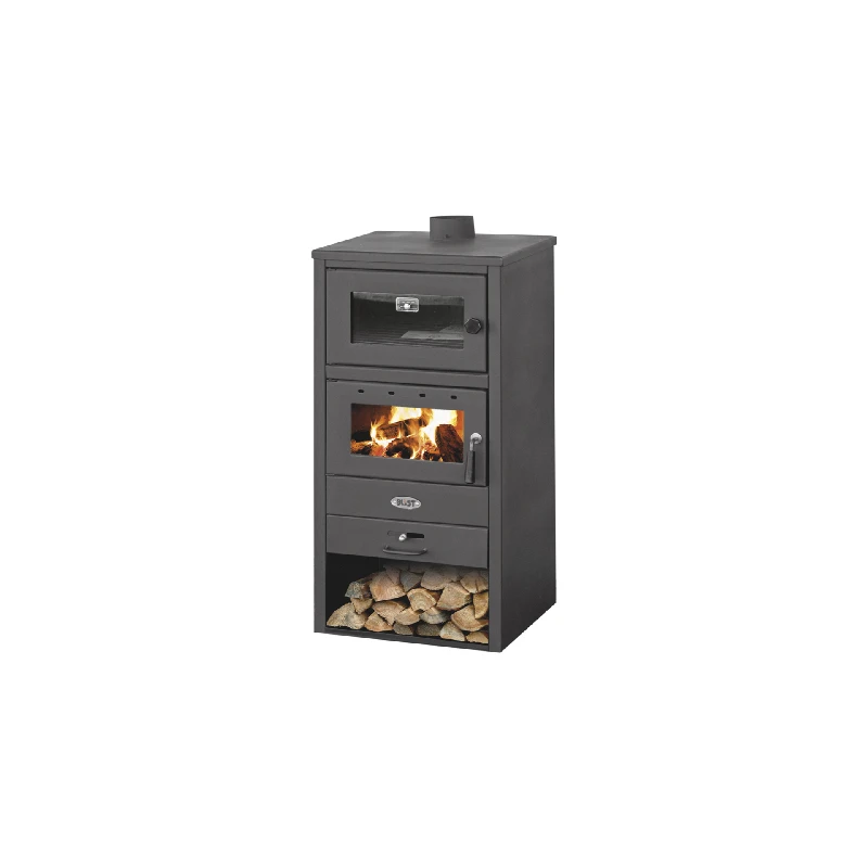 Stufa a legna con forno giorgia 10–12 kw nero disponibile online