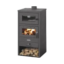 Stufa a legna con forno giorgia 10–12 kw nero disponibile online