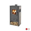 Stufa a legna ginevra hydro 20–22 kw rosso disponibile online