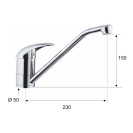 Rubinetto lavello con bocca girevole - serie ten Remer T40 Rubinetto lavello con bocca girevole - serie ten Remer T40