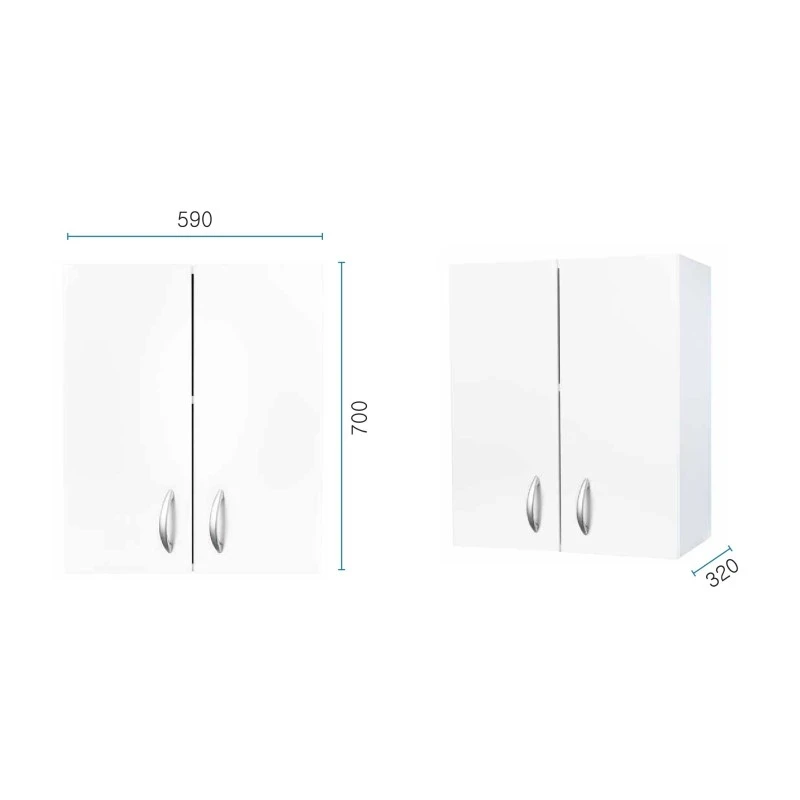 Pensile bagno/lavanderia ECO 60x32x70 cm disponibile online