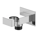 Presa acqua rettangolare Remer con supporto ottone cromato