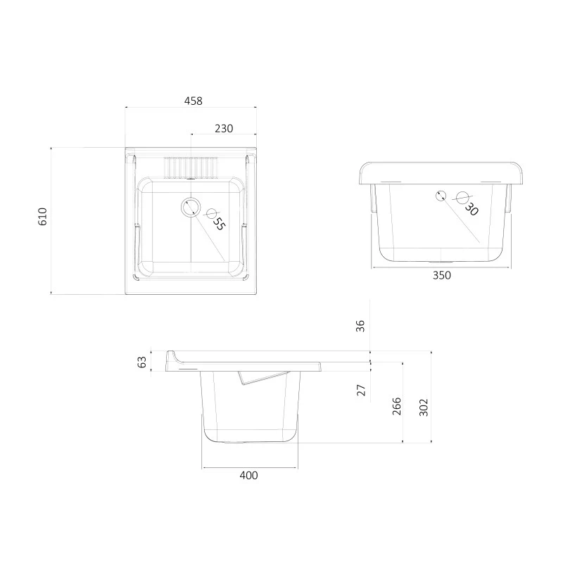 Lavatoio Eco 45x60 1 anta olmo disponibile online