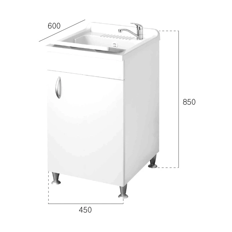 Lavatoio Eco 45x60 1 anta olmo disponibile online