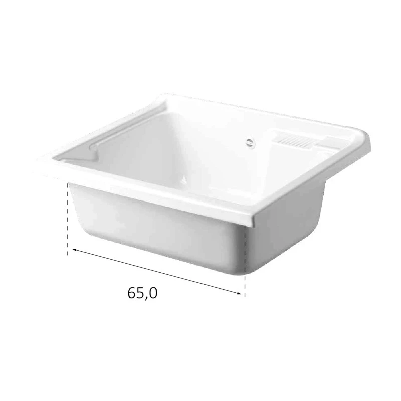 Lavatoio Eco 75x60 2 ante bianco disponibile online