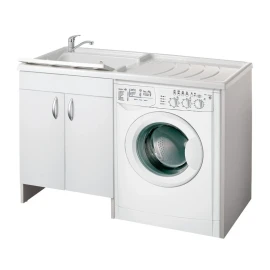Lavatoio coprilavatrice Eco 124x60 sx bianco disponibile online