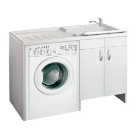 Lavatoio coprilavatrice Eco 124x60 dx bianco disponibile online