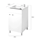 Lavatoio Classica 45x50 1 anta con cestello disponibile online