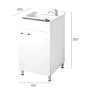 Lavatoio 45x60 Negrari Classica in nobilitato idrofugo