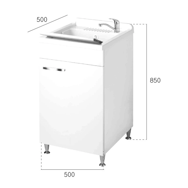 Lavatoio Classica 50x50 1 anta con cestello disponibile online