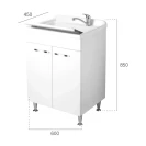 Lavatoio Classica 60x45 2 ante disponibile online