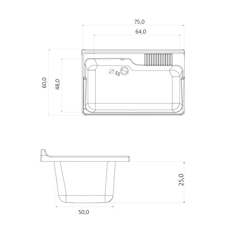 Lavatoio Classica 75x60 2 ante con cesto disponibile online