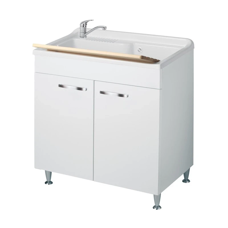 Lavatoio 80x50 Negrari con cestello e finiture cromate