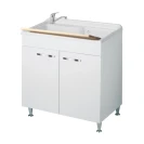 Lavatoio 80x50 Negrari con cestello e finiture cromate