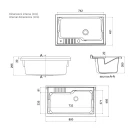 Lavatoio 80x50 Negrari con cestello e finiture cromate