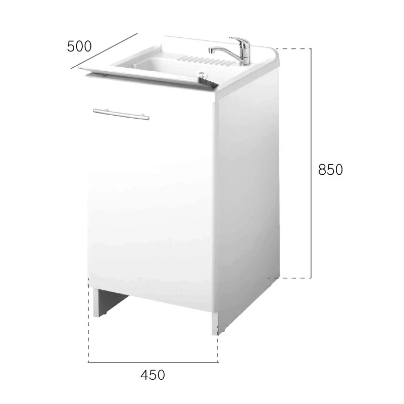 Lavatoio Magica 45x50 1 anta con cesto disponibile online