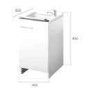 Lavatoio Magica 45x60 1 anta con cestello disponibile online