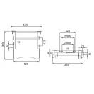 Staffa regolabile Idrobric per lavabi ergonomici