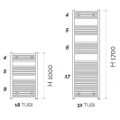 Termoarredo Design 100x47 antracite disponibile online