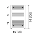 Termoarredo Kalura 80x55 cromato disponibile online