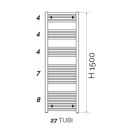 Termoarredo Kalura 150x45 cromato disponibile online