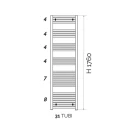Termoarredo Kalura 176x55 cromato disponibile online