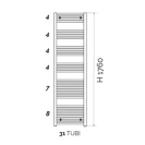 Termoarredo Kalura 176x45 cromo disponibile online