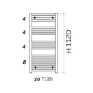 Termoarredo Kalura 112x65 bianco disponibile online