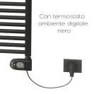 Termoarredo Tekno Digit 116x50 nero 600w disponibile online