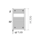 Scaldasalviette elettrico 77x50 400w disponibile online