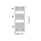 Scaldasalviette elettrico 120x50 700w disponibile online